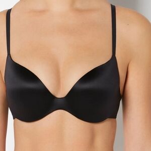 La SENZA Black Satin Push-Up Bra